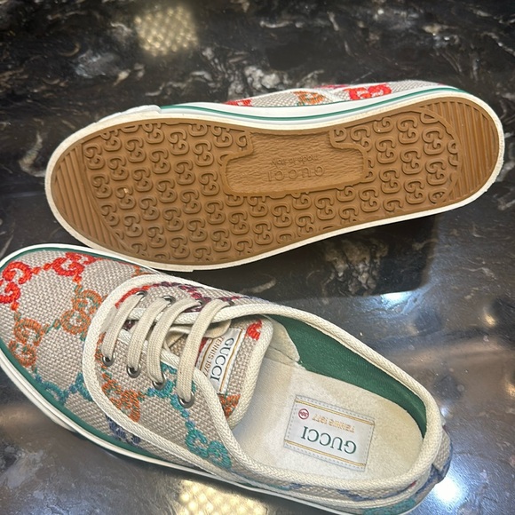 Gucci Sneakers Size 38.5 - PERFECT CONDITION - Pyschedelic Mini GG Multicolor - Picture 8 of 10